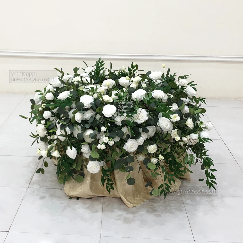 GNW Cake Table Flower for wedding party event decoration Flower artificial silk flower beautiful design Rose greenery decor