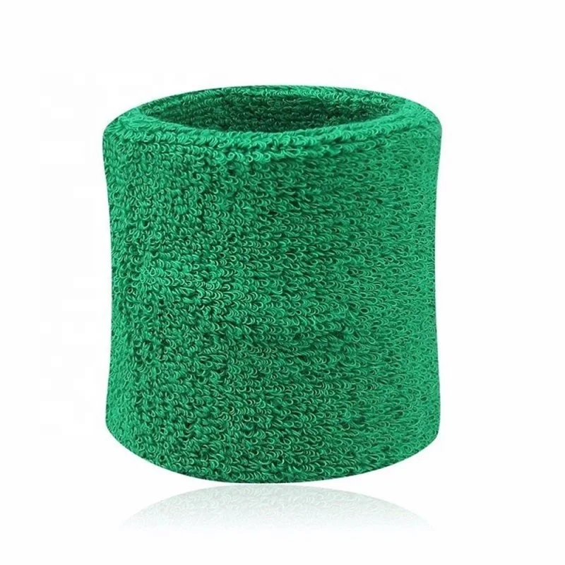Custom Colorful Breathable Cotton Unisex Running Badminton Sport Sweat Bands Wrist Band