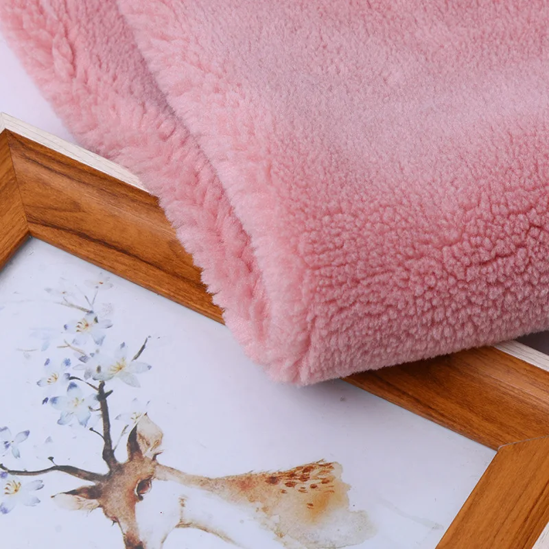 Высококачественная однотонная ткань из искусственного меха