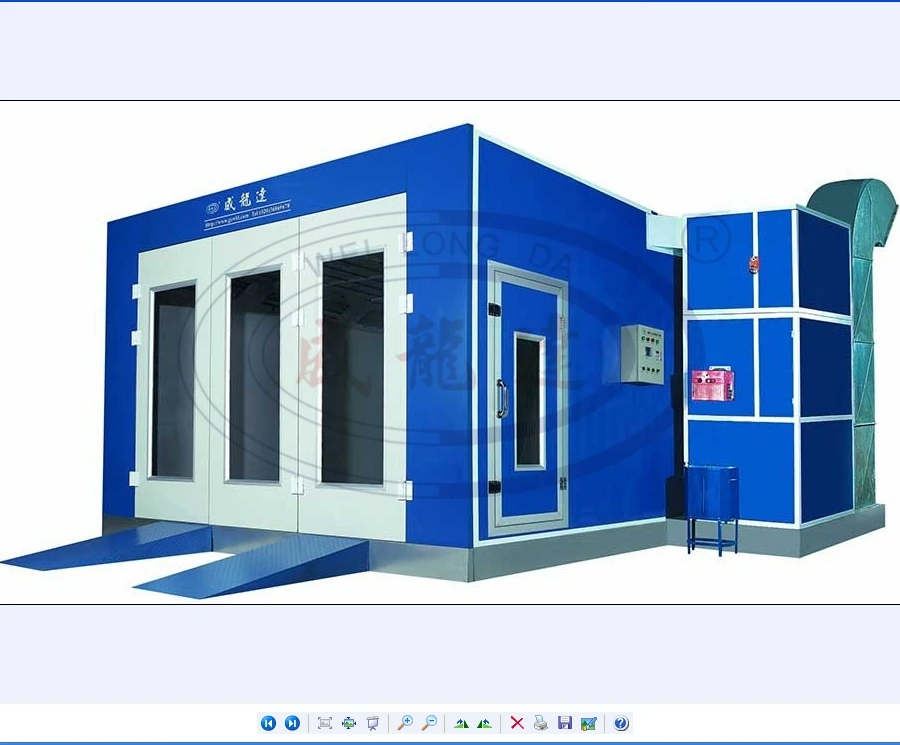 WLD7200 Painting Cabin Oven With CE and Diesel Burner Heating System