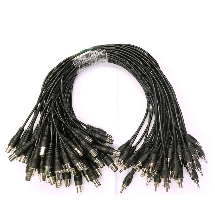 BNC female to RCA Male coaxial  CCTV camera cable assembly