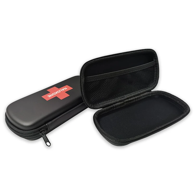 Custom naloxone nasal spray pu waterproof eva material first aid organizer sanitizer holder protective kit case