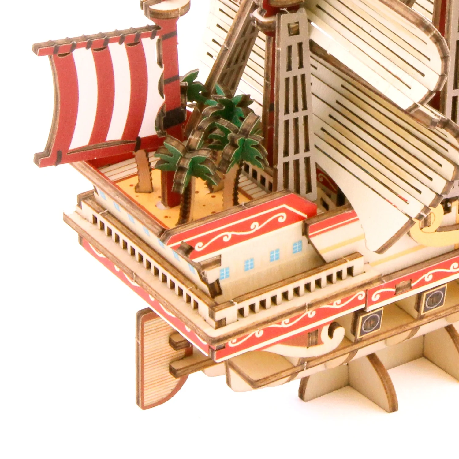 Official Licensed One Piece Red Force Wooden 3D Puzzle Craft Wood Toy Puzzle Gift Ideas