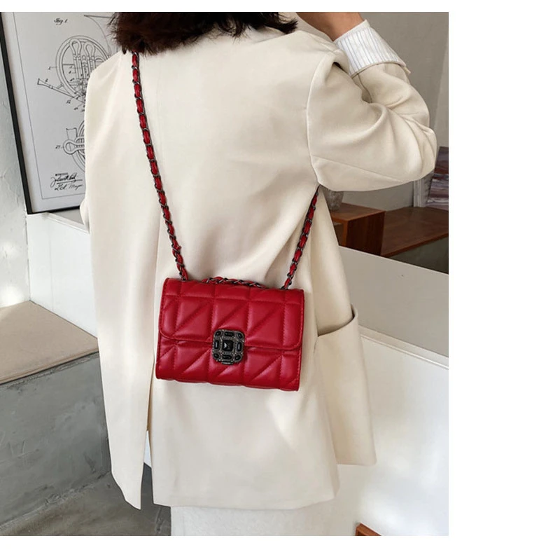 Bolsa Para Mujer Sac De Marqu Luxury Designer Coussin Small Square Flap Handbag With Chain Women Single Shoulder Crossbody Bag