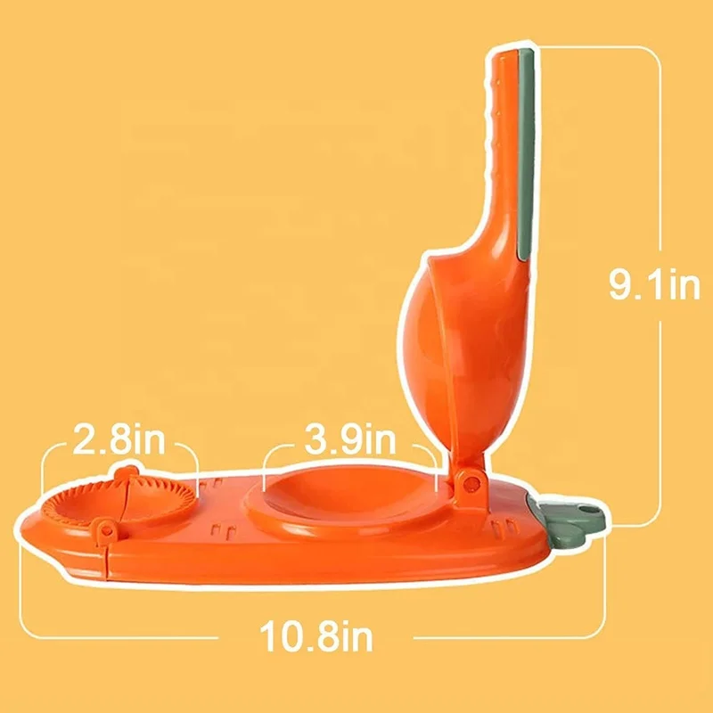Dumpling Maker Press 2in1 Empanada Skin Molds for Dumplings Empanadas, Ravioli Rolling Wrapper Mold Wonton Maker