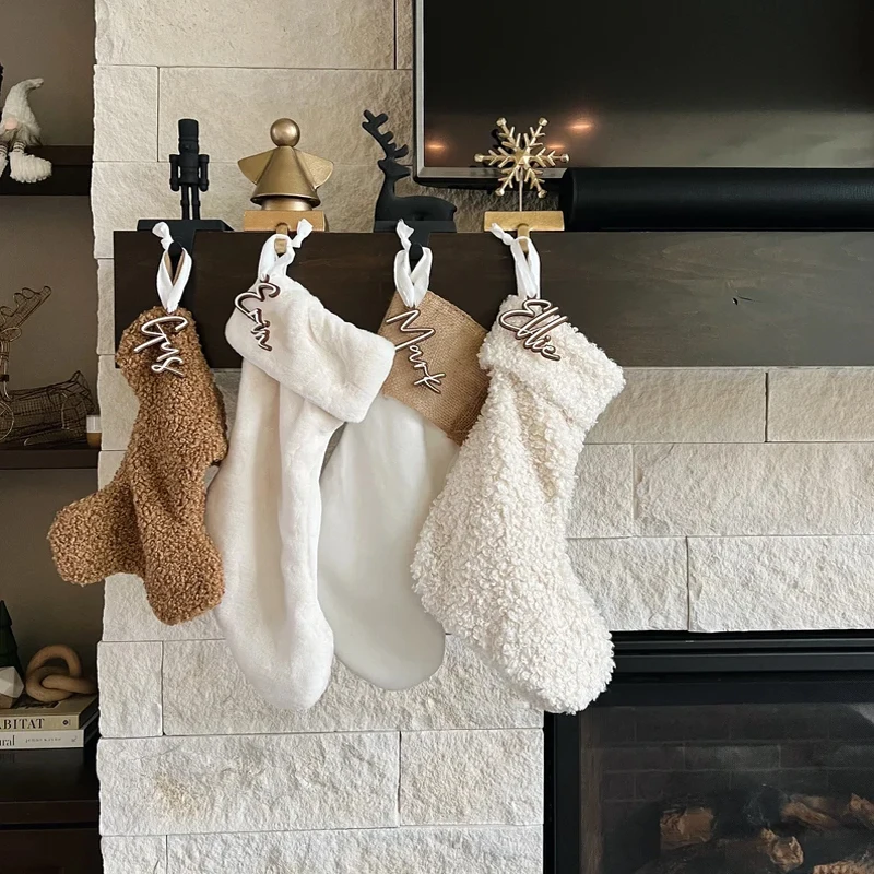 Классический Рождественский чулок Рождественские чулки оптом роскошные рождественские чулки