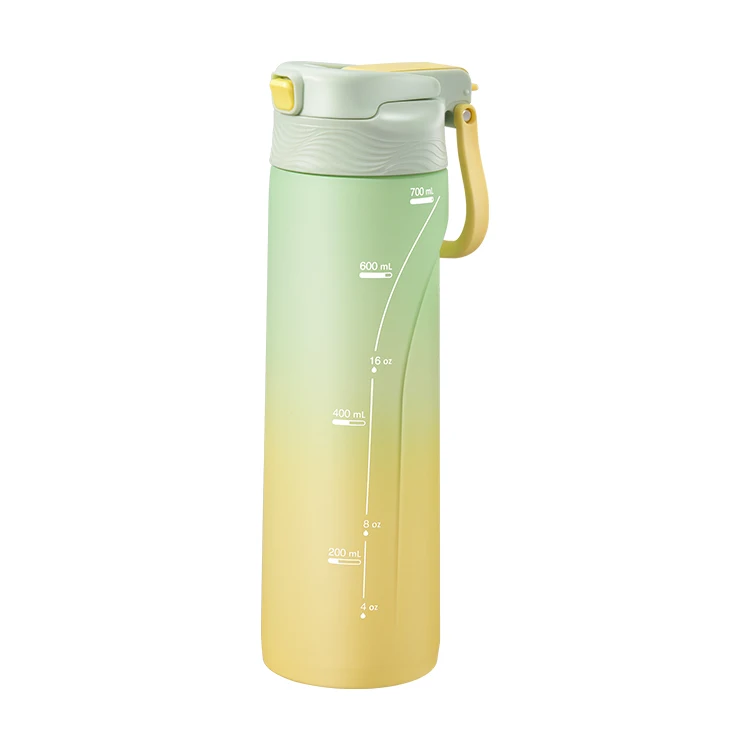 new design eco wholesale custom printed logo unique yellow tritan plastic adults drinking water bottles with straw for women