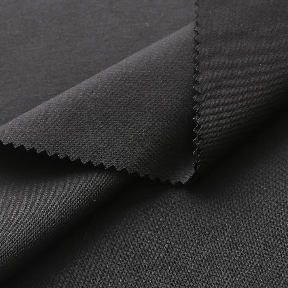 High Quality 50S Solid Roma Material Siro Rayon63% Polyester33% Spandex4%  300GSM Customized Ponte Roma Knitted Fabric