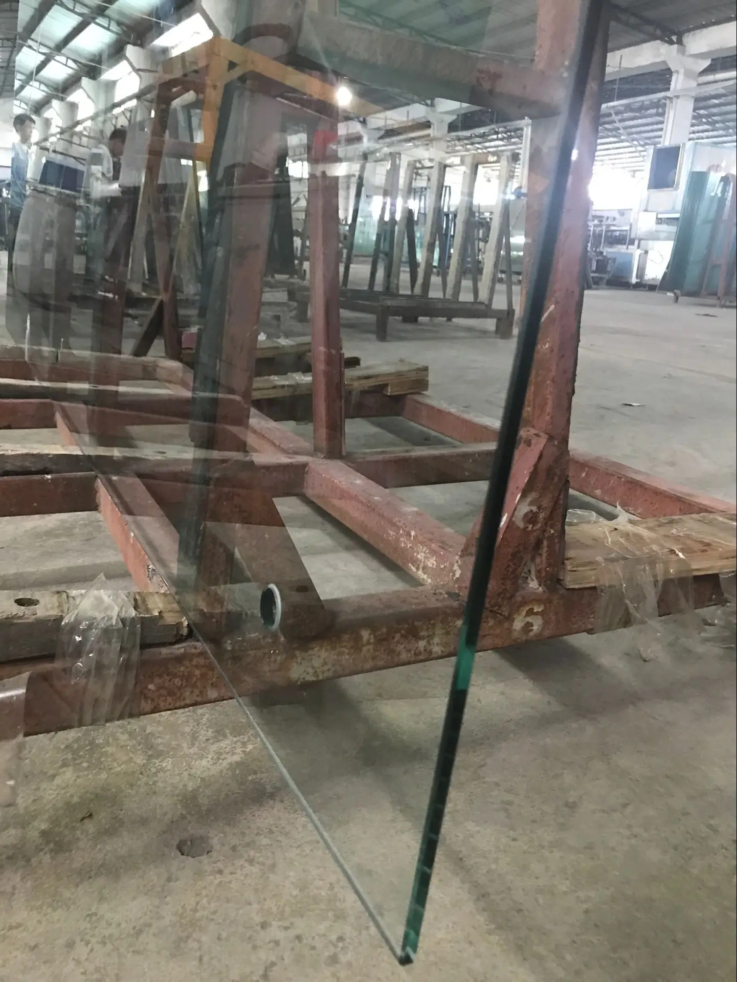 Factory Price Supplier Building  Balustrade Drill Holes Safety Flat Toughened Tempered Glass