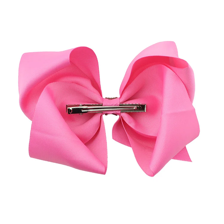 HCArtware 8 inch jojo bow hair clips for girls 20 colors Ribbon hair accessories for girls Customizable colors