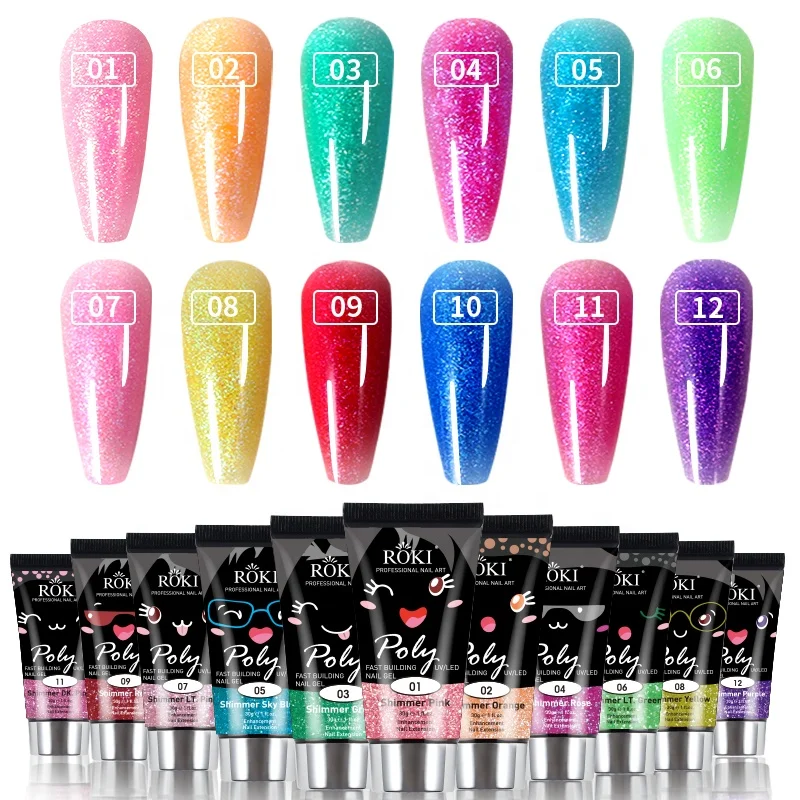 Extension Nail Gel Clear White Pink UV LED Extension Gel Nail Tips Enhancement Slip Solution Quick Extension Gel