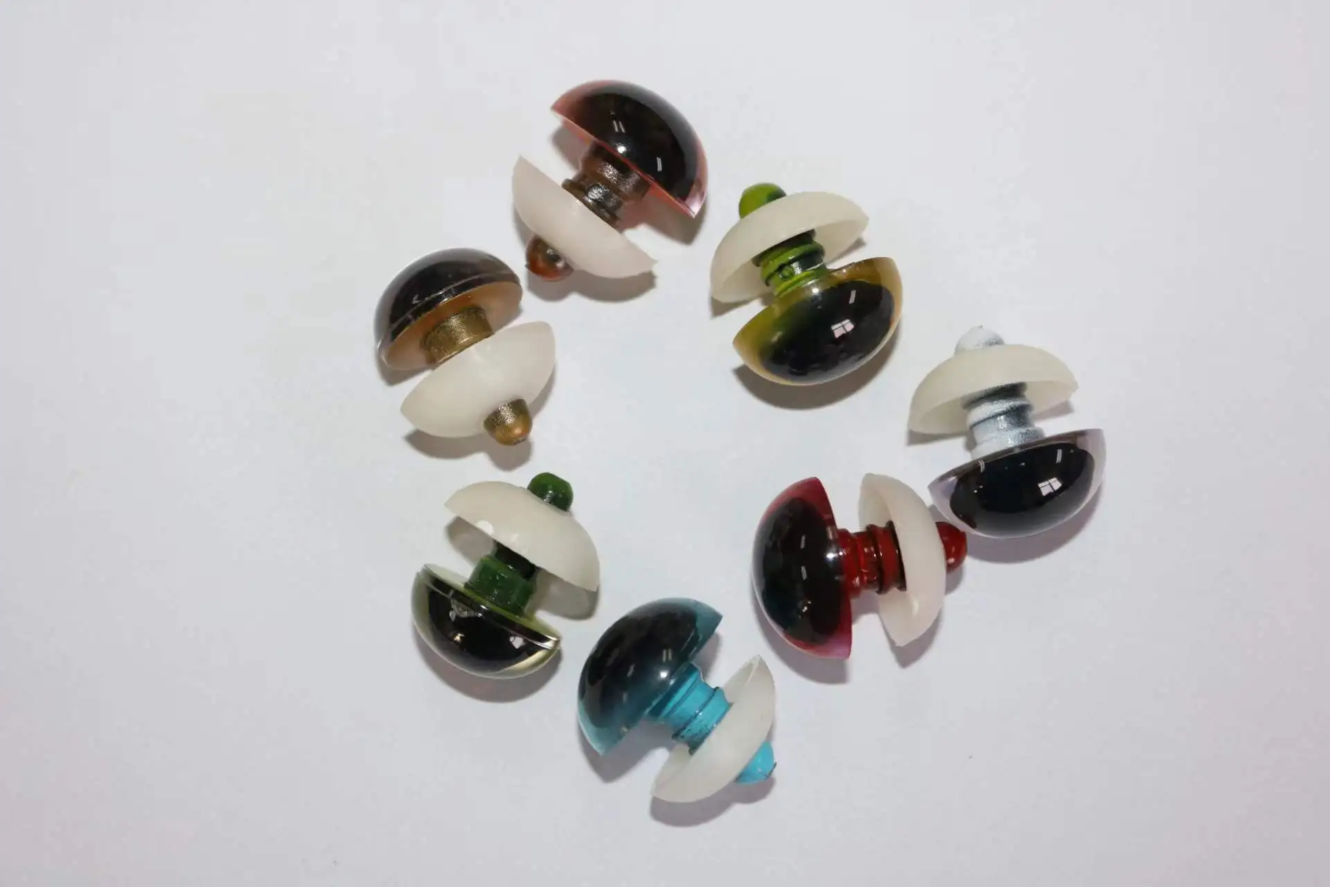 Plastic Safety DIY Doll Toy Eyes for Animal Puppet Crafts Teddy Bear Dolls Accessories With Washers