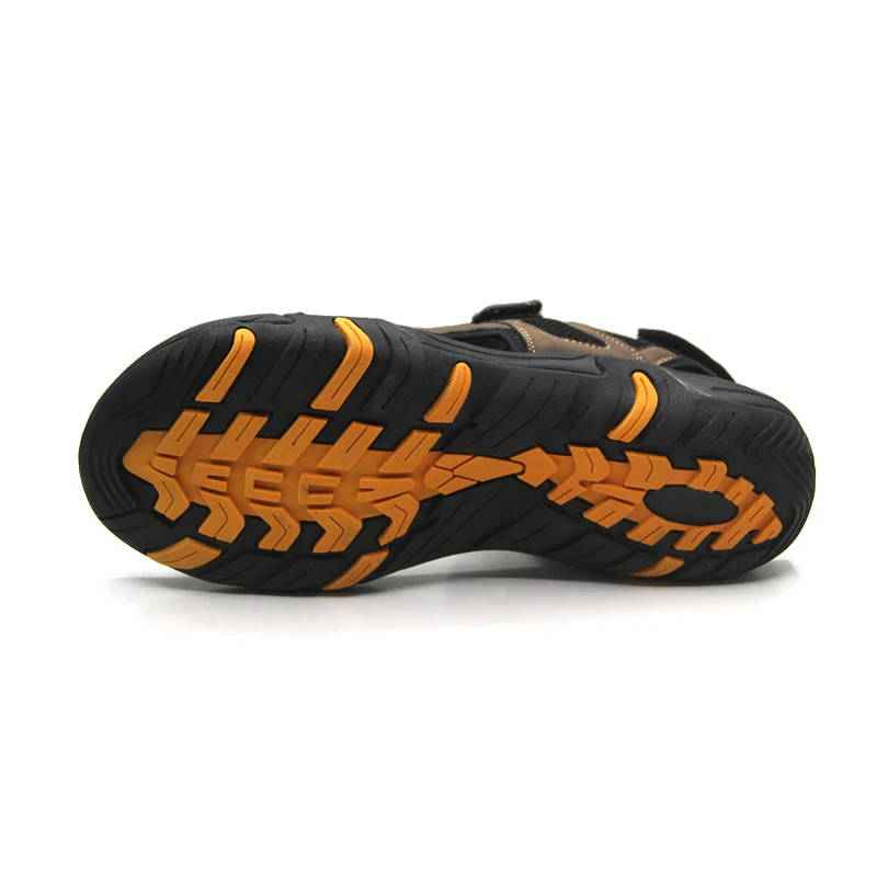 2024 Trendy Customized Outdoor Summer Beach Slides Shoes PU Leather Men Sport Sandals Chappals