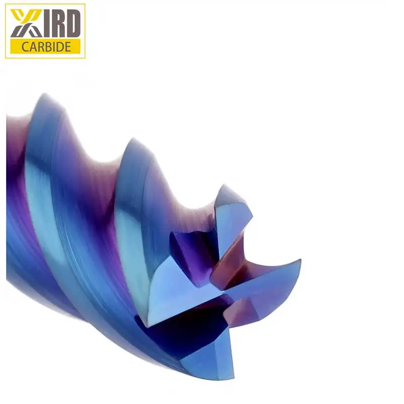 Tungsten Carbide End Mill 6mm with blue coating