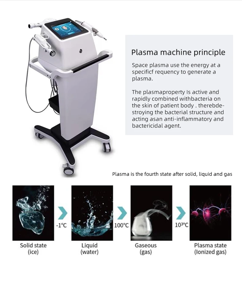 3IN1 Plasma Professional Use Hot and Cold Plasma Lift Skin care Wrinkle-removing anti-aging lift firming machine