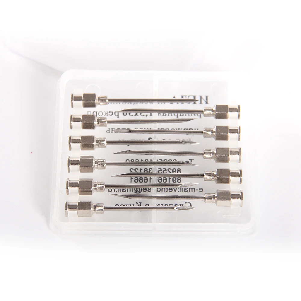 Иглы для подкожных инъекций ветеринарный шприц иглы из нержавеющей стали ветеринарное инъекция вакцины повторно инжектор