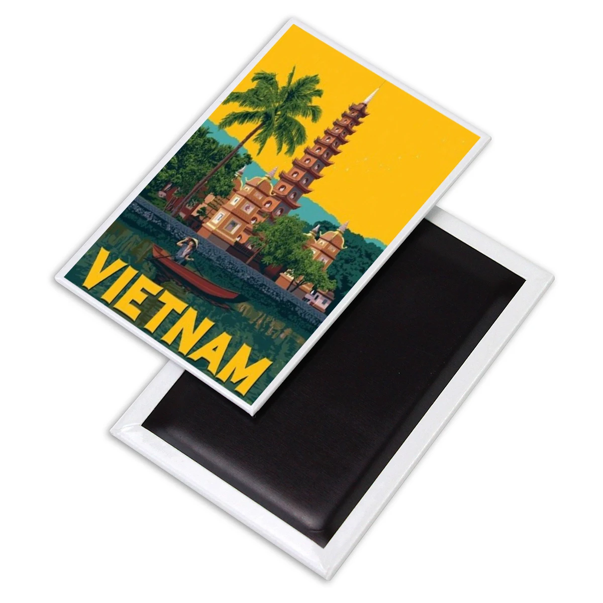 Изготовленный на заказ логотип Сувенирный магнит Оловянная жесть Vietnam Германия различных стран холодильник