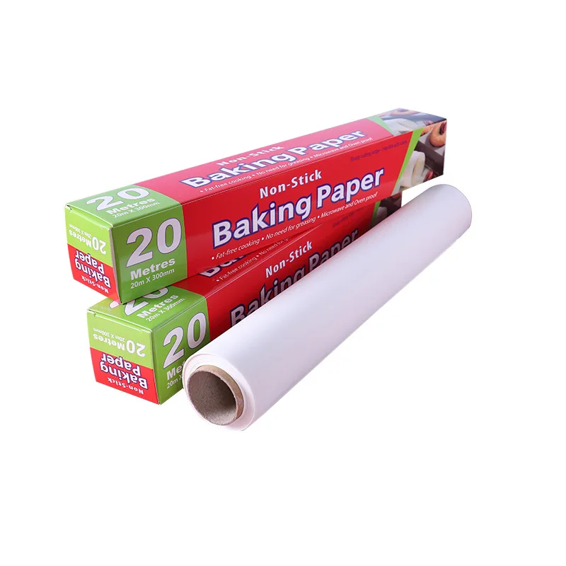 
Disposable Pattern Security Food Wrapping Customized Logo White Baking Parchment Paper Supplier 