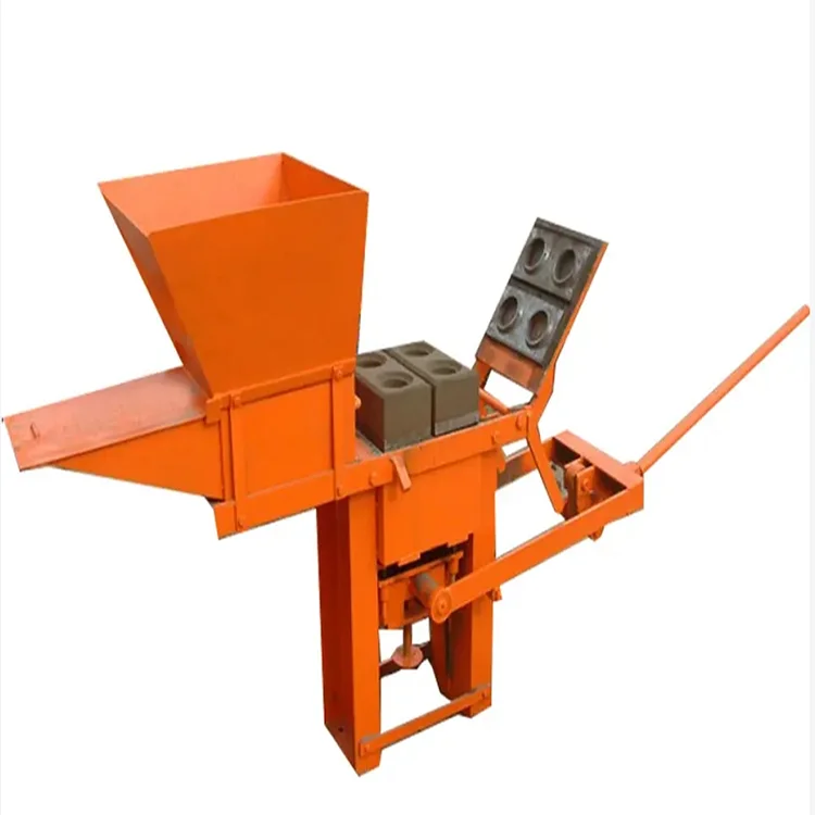 2-40 manual hand press mud earth block making machine Small clay brick machine