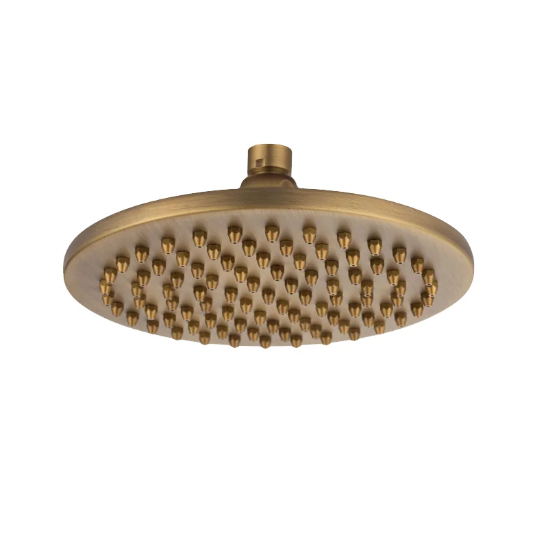 Good Quality Bathroom Accessories 8 Inch Antique Brass Rain Waterfall Top Shower Head