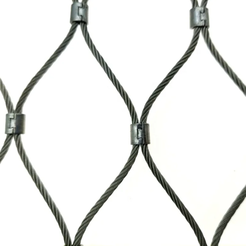 Flexible stainless steel  cable net for stairs/bridge protection mesh