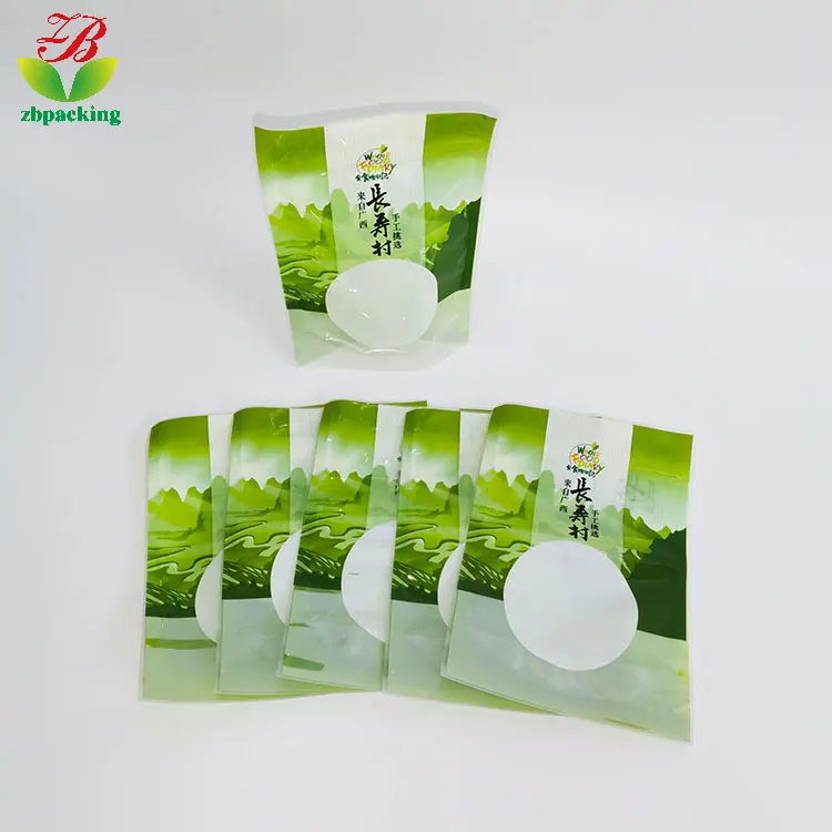 Factory custom standing zipper bag food spice packaging bag hawthorn snack ziplock bag