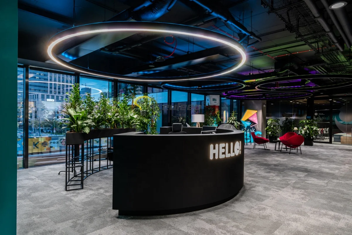 Neutral White 4000K ceiling mount ring lights diameter 500mm shape led pendant lamp for company led light