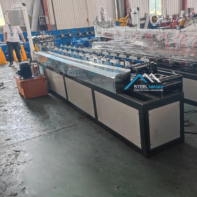 Zambia Popular High Productivity Full Automatic Euro Type Shutter Door Roll Forming Machine