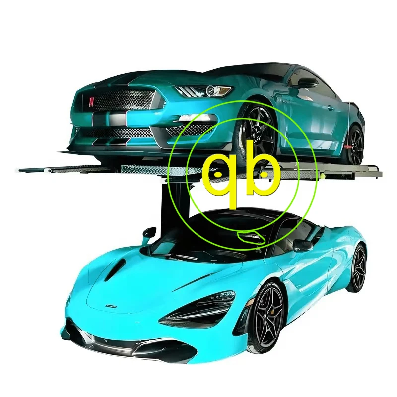 Single Post two floor Car Parking Lift System One Pole For Vehicle Hydraulic Mechanical Garage Platform Equipment For Commerce