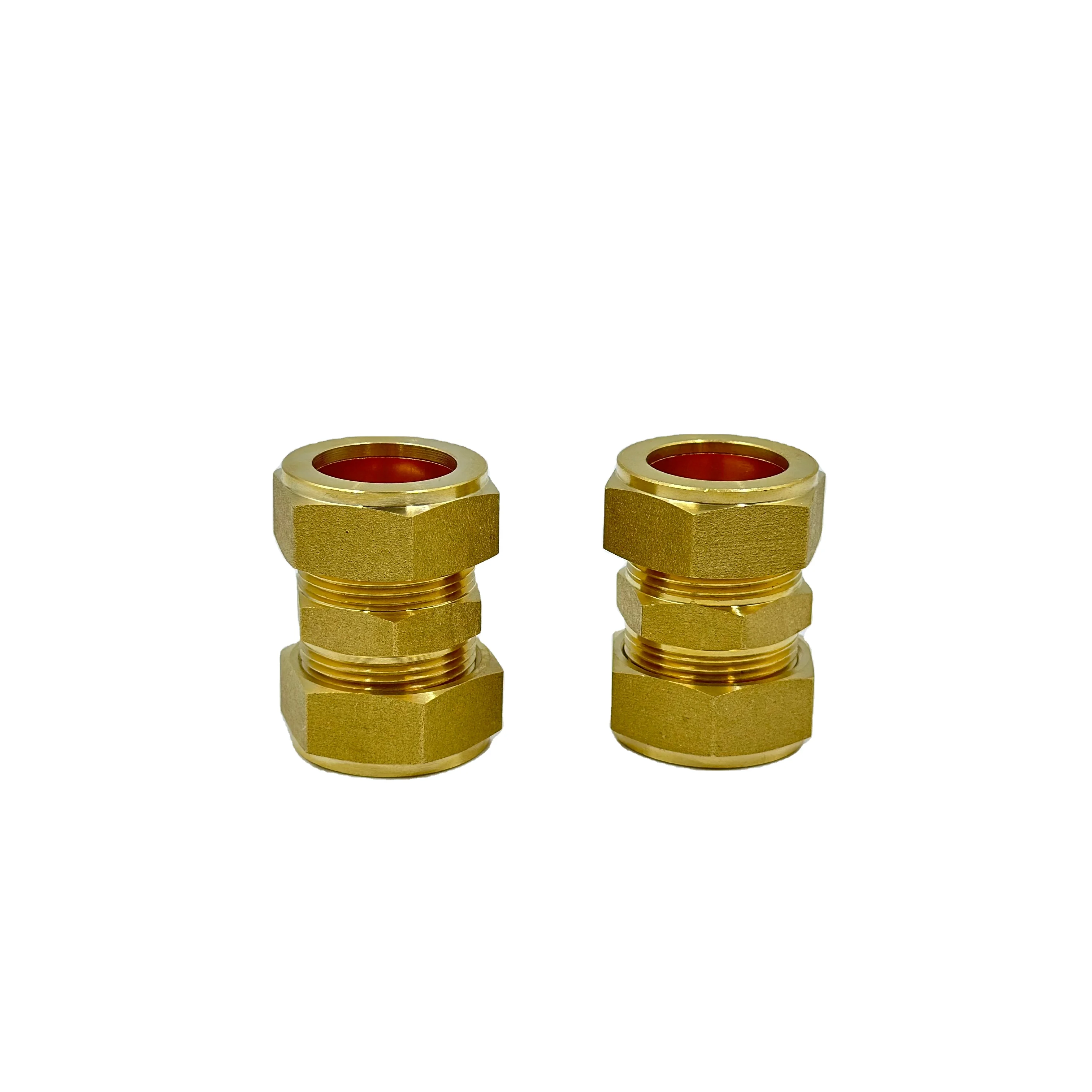 Solar Water Heater Fittings Brass Male Thread Double Ferrule Direct Brass Connector