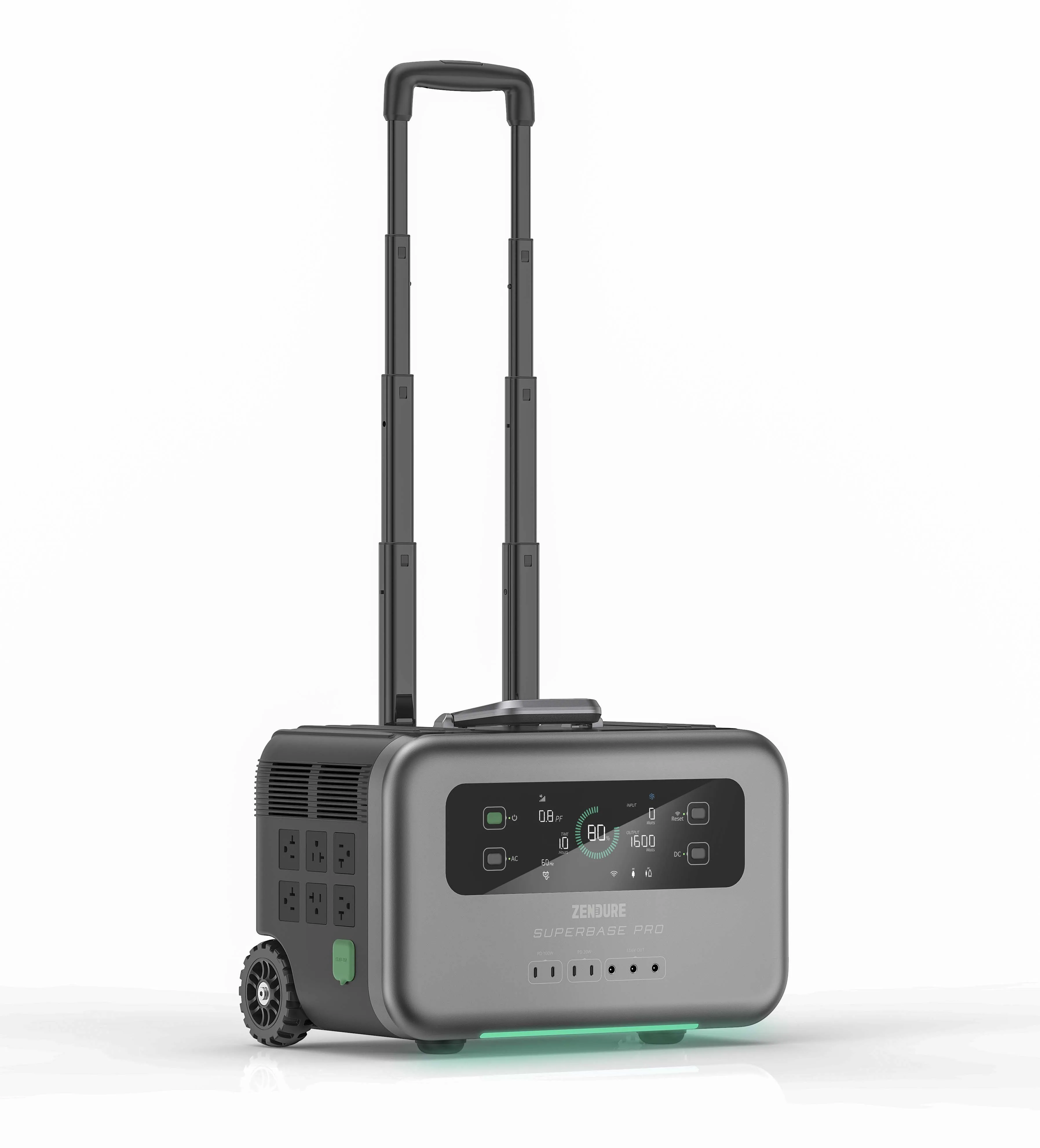 Portable power supply lithium ion battery 2096Wh 2000W AC Outlets solar emergency generator home use