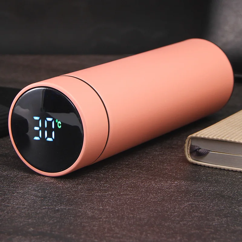 Thermos Led Temperature Display Vacuum Insulated Smart Digital Water Bottles School Stainless Steel Christmas Luxury thermal cup