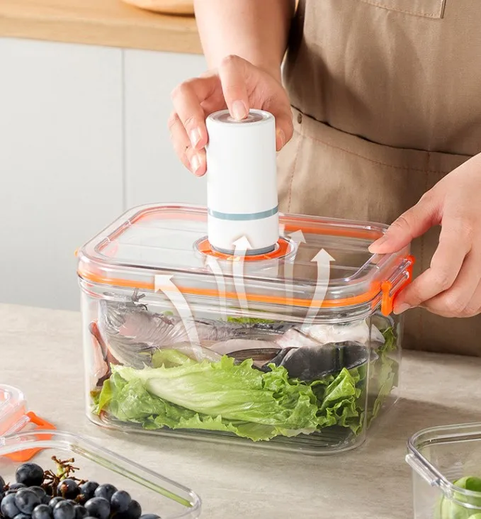 Electric Vacuum Preservation Box Food Grade Home Refrigerator Freshness Seal Microwaveable Freshness Preservation