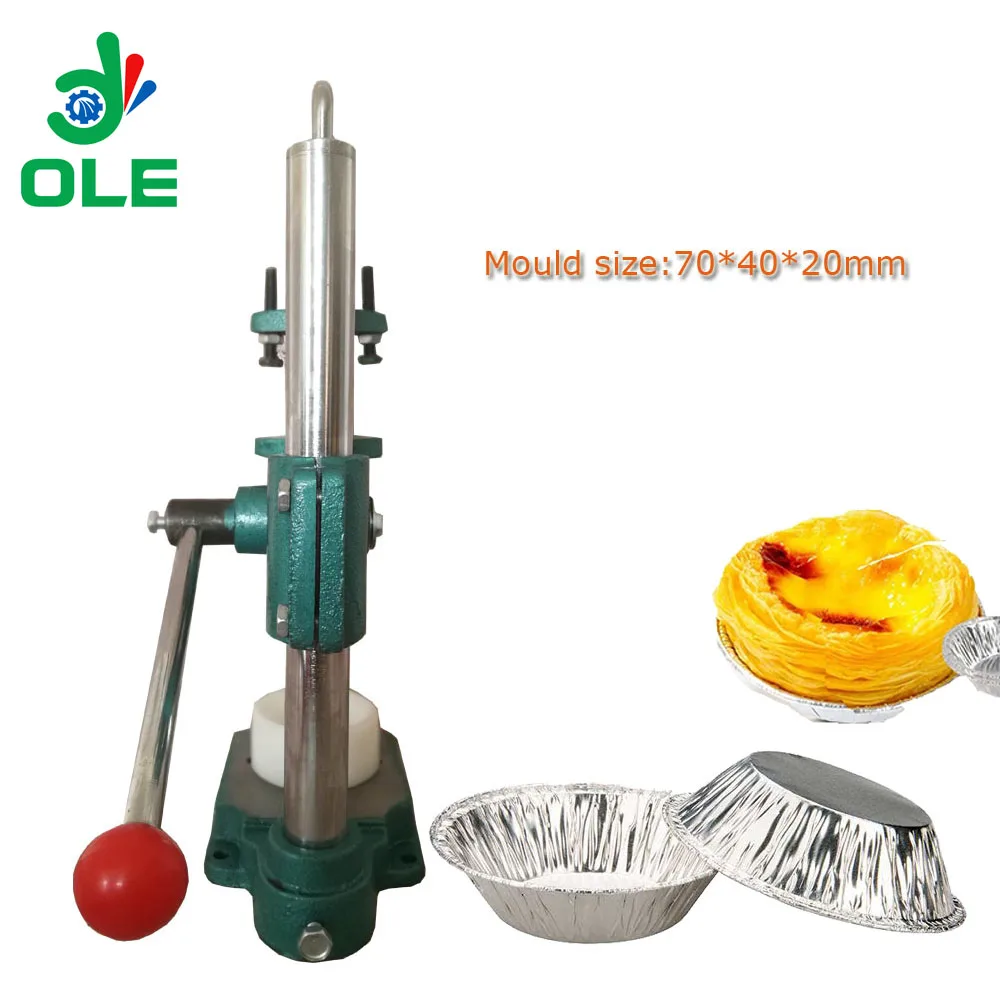 Food Shop Mini Egg Tart Maker Machine Small Hand Operated 70*40*20MM Egg Tart Pie Mold Machine