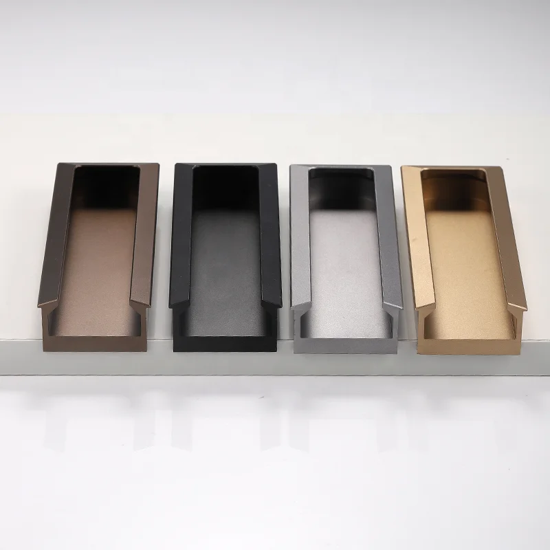 Hidden Handle Aluminum Alloy Luxury Simple Furniture Handle Customization Profile Cabinet Wardrobe Handle Furniture Hardware