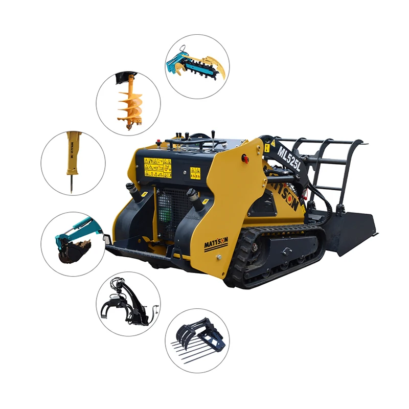 Hot Selling Mini Skid Steer Loader and Attachments With Best Price for Sale