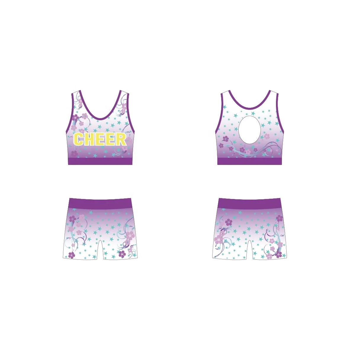 Custom cheer hot girl team cheerleading uniform with logo customized