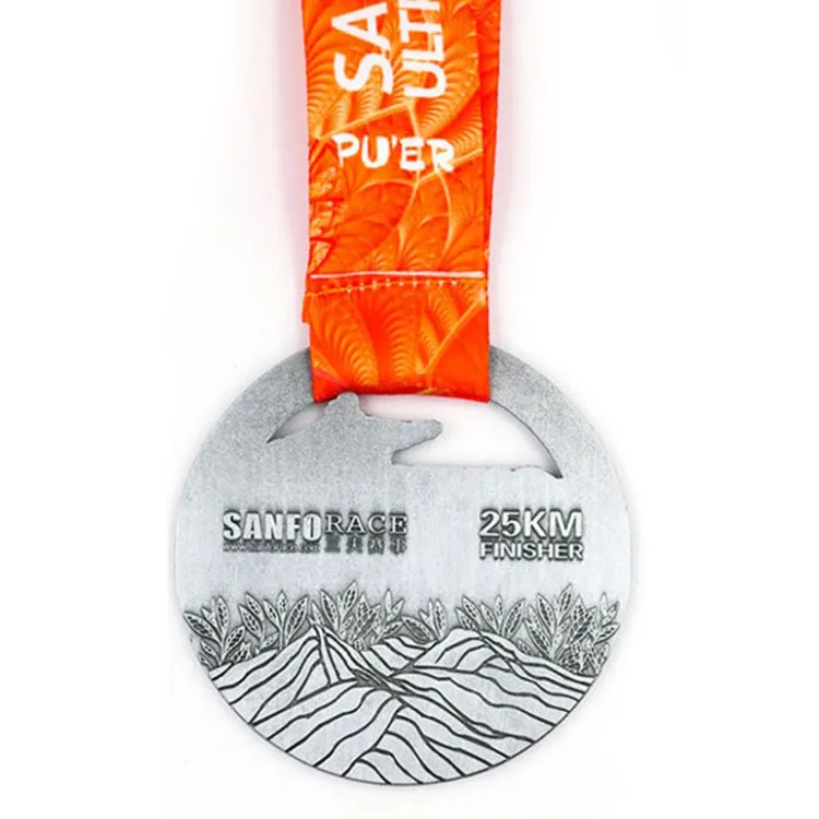 High Quality Sublimation Zinc Alloy Metal Custom Medal Sports Medal Factory Wholesale