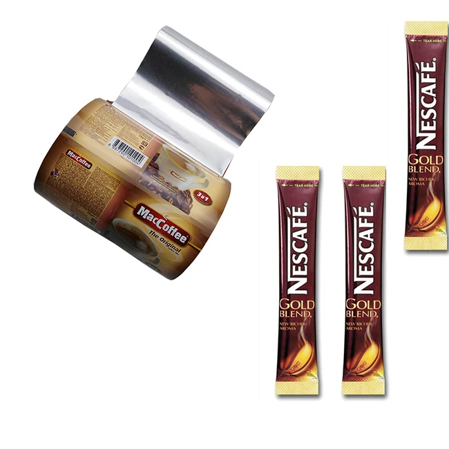 PET/AL/PE  lamination film price sachet packaging coffee packaging roll