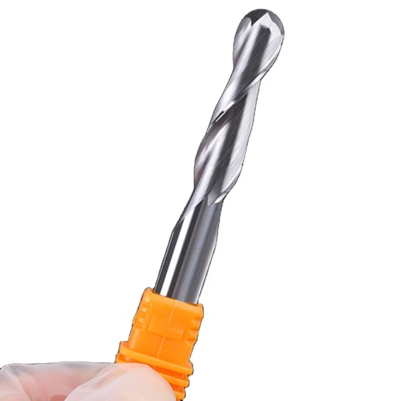 Двойная шаровая Концевая фреза, фреза по дереву и металлу, инструменты ЧПУ, сверла с алюминиевым покрытием