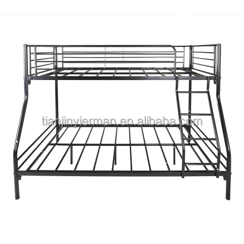 luxury silver bunk metal bed frame heavy duty double bunk bed metal iron double bed
