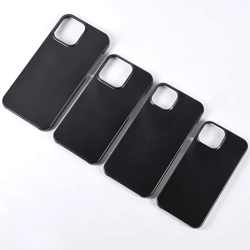 Black matte hard PC  case for iPhone 13 pro max blank case for custom  leather case for iPhone 13