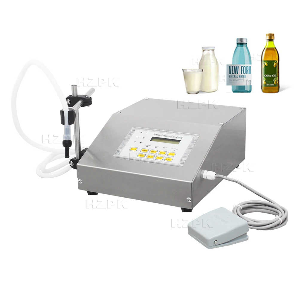 HZPK Semi Automatic Liquid Soap Detergent Essential Oil Small Bottle Digital Filling Machine Importer