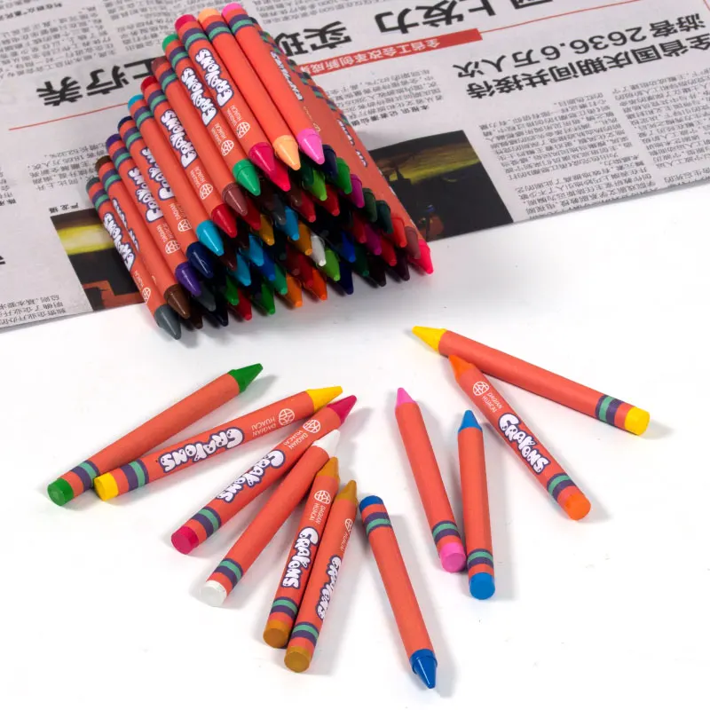 Hot Sale Non Toxic multi 12 color Smooth Bold Colors Toddlers Crayons Drawing Learning Kids Crayon Pen Set Crayon