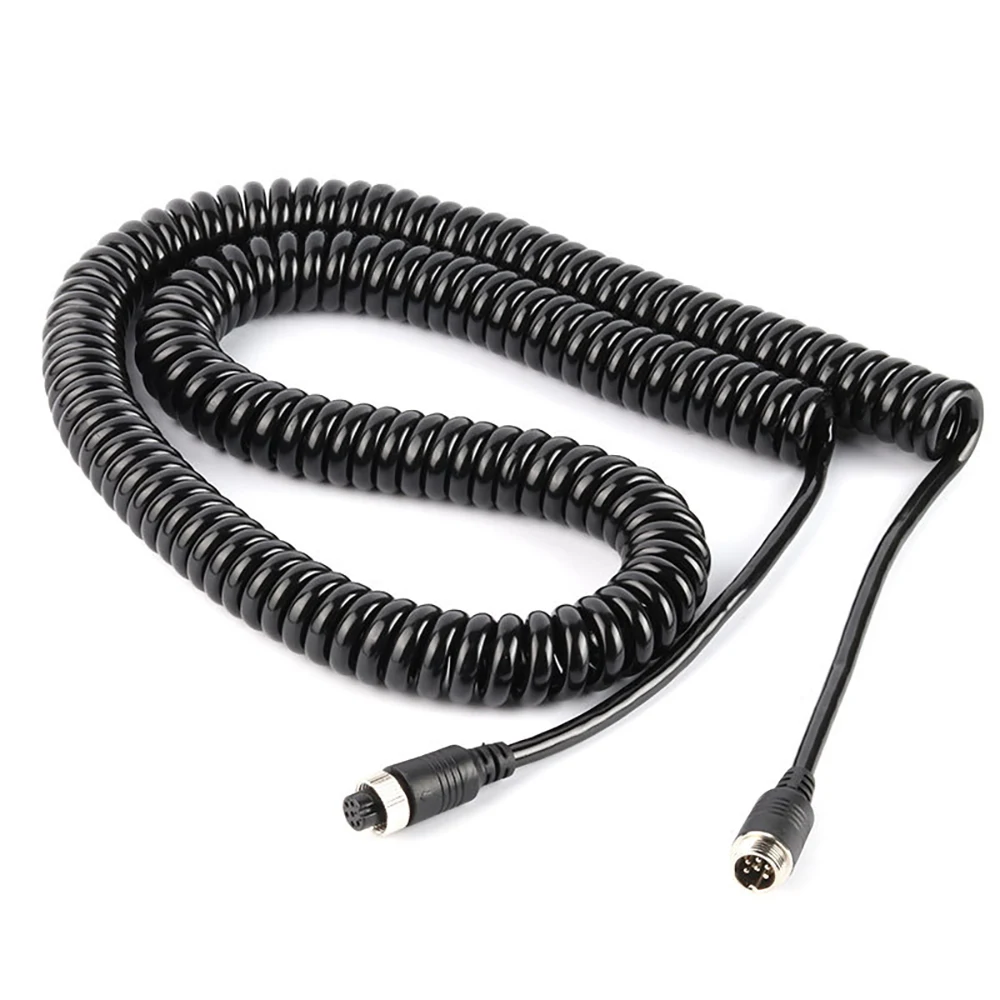 Molding Connector Spring Cable Solder 2/3/4/5/6 Pin Straight D Code Double Ended Male to female 5M/10M/20M for backup camera