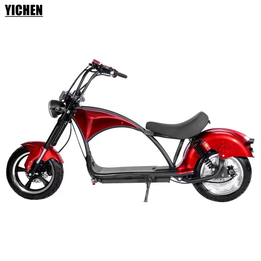 YICHEN EEC Moto Electrica De Carga Retro Coco City 3000w Superbike Motorcycle Fast Electric Scooter 1500w 60v 20Ah 2000w