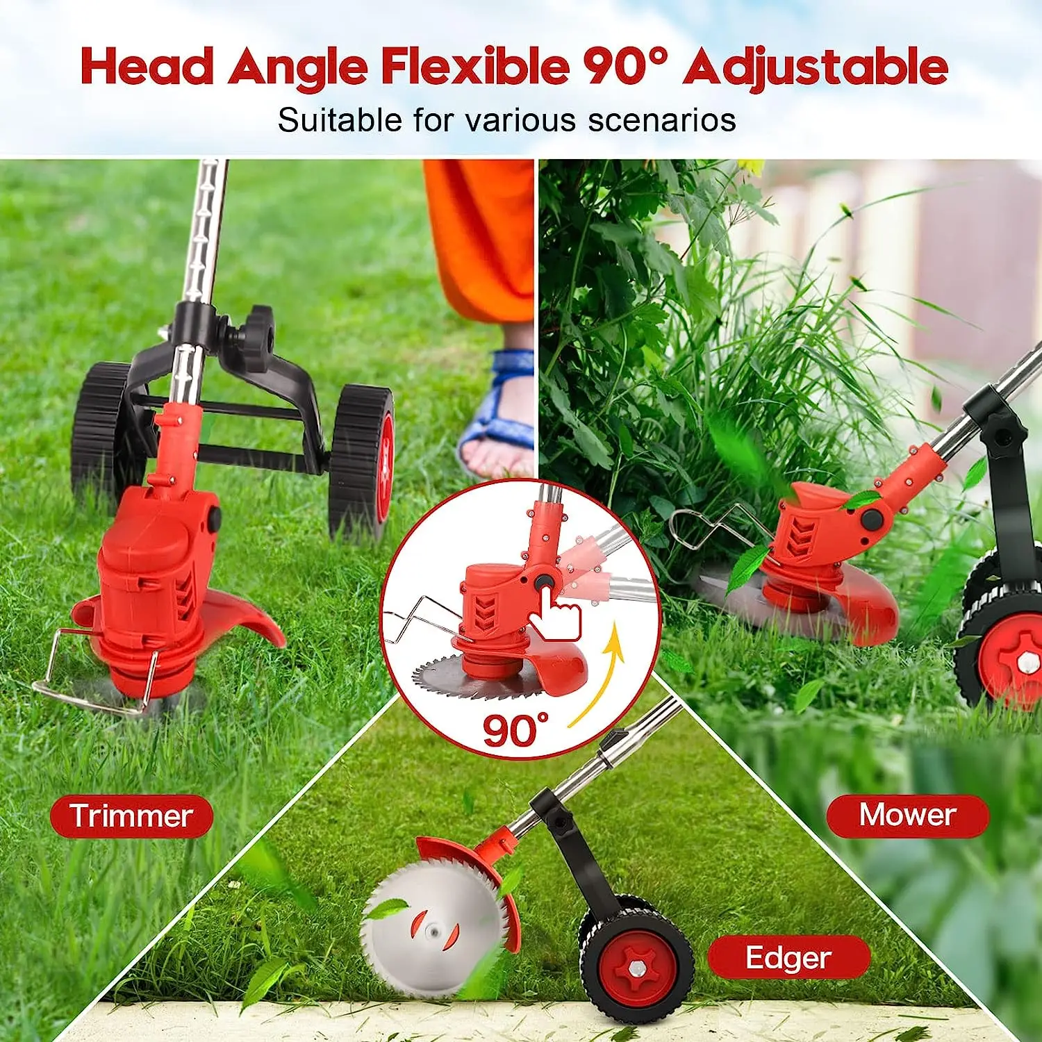 MV-GT01 Hot Selling 18V / 20V Cordless Grass Cutter Power String Trimmer brush cutter lawn mower