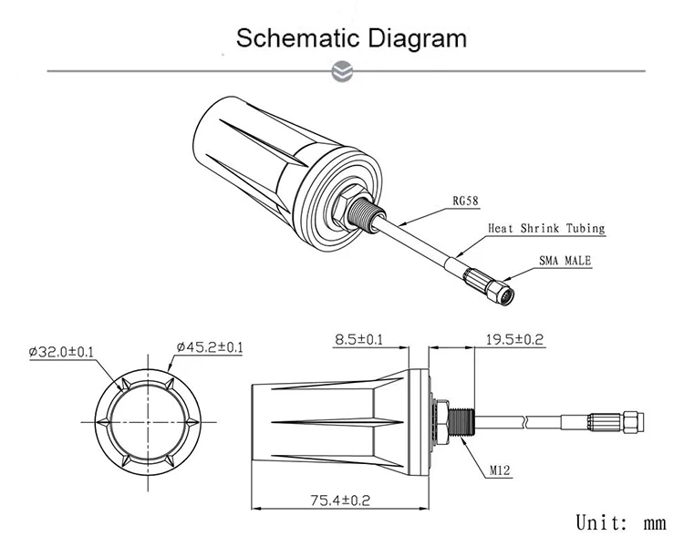 Factory Direct Selling GSM Wall Mounted 433Mhz Lora Antenna