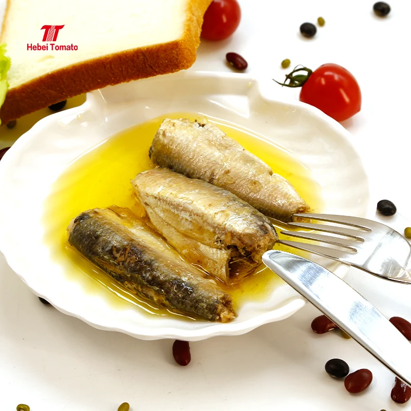 Canned Sardine Fish New Arrival Open Canned Good Quality Sardine Can Price in Vegetable Oil 125g155g425g (1600620391398)