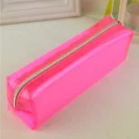 Custom Pencil Case Transparent Mesh Big Capacity Pencil Pouches Cosmetic Pouch Stationery Pen Bag With Zipper